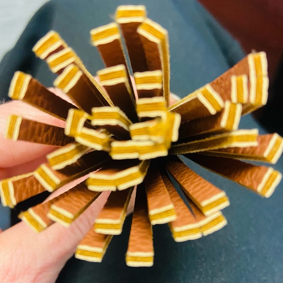 Accessory for purse or keychain- Brown, Leather Tassel EUC - Picture 3 of 6